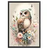 Flower Owl-11CT Stamped Cross Stitch 40*60cm(Big Size)