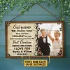 Personalized Photo/Name: Couple Husband Wife God Blessed The Broken Road Photo Gift Vintage Metal Sign//Wooden Signs