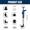 Air Plunger for Toilet, Stainless Steel Air Plunger Drain Clog Remover Tools High Pressure Air Drain Blaster Kit Heavy Duty Toilet Unclogger Plungers for Bathroom Kitchen Floor Drain Sink Clogged Pipe