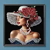 Elegant Beauty-Partial Special Shaped Diamond Painting 30*30CM