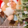 (US Local)12pcs Christmas Snowman Diamond Painting Keychains Kit DIY Diamond Art Charms