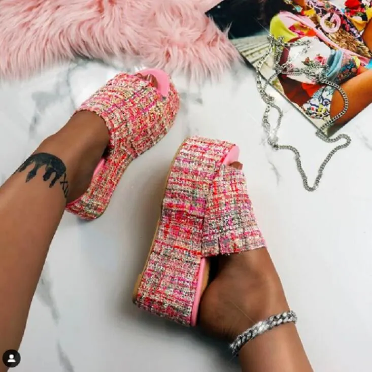 Women Sandals Female Large Size Women's Shoes Banquet Slippers 2022 New Beach Fish Mouth Open Toe Platform Sandals/slippers