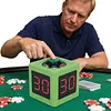 4 Sides Cube Timer with 1.4in Display Digital Countdown Stopwatch Timer 5-Level Brightness No Battery for Poker Casino Chess Tournament