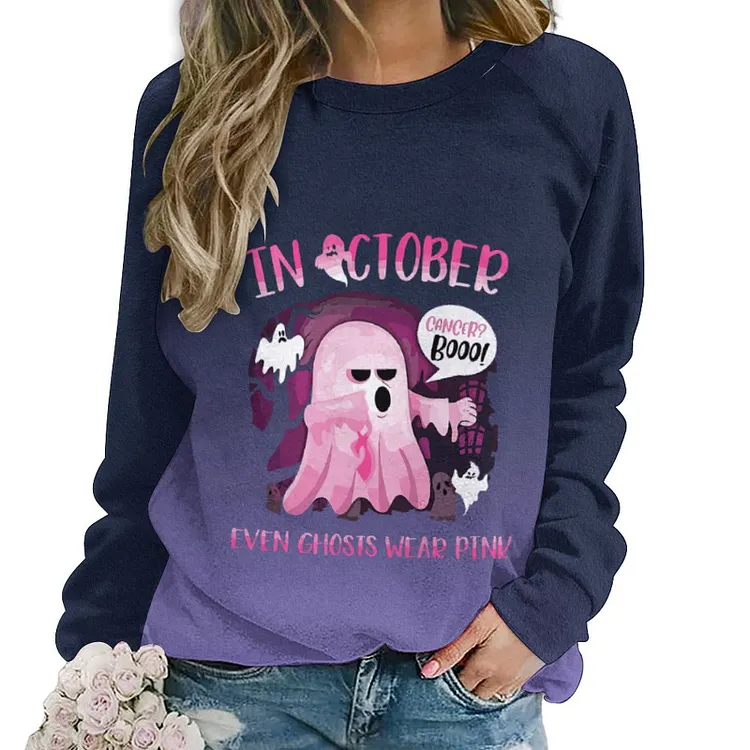 Personalized Design Women's Raglan Round Neck Sweater Halloween