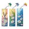 DIY 3Pcs Flowers-Diamond Painting Bookmark