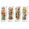 4Pcs Special Shape Flower Lights Diamond Painting Bookmark Art Projects