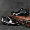 Fashion Mens Leather Chelsea Ankle Boots 