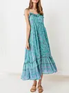 Floral Printed  Falbala Backless Maxi Dresses