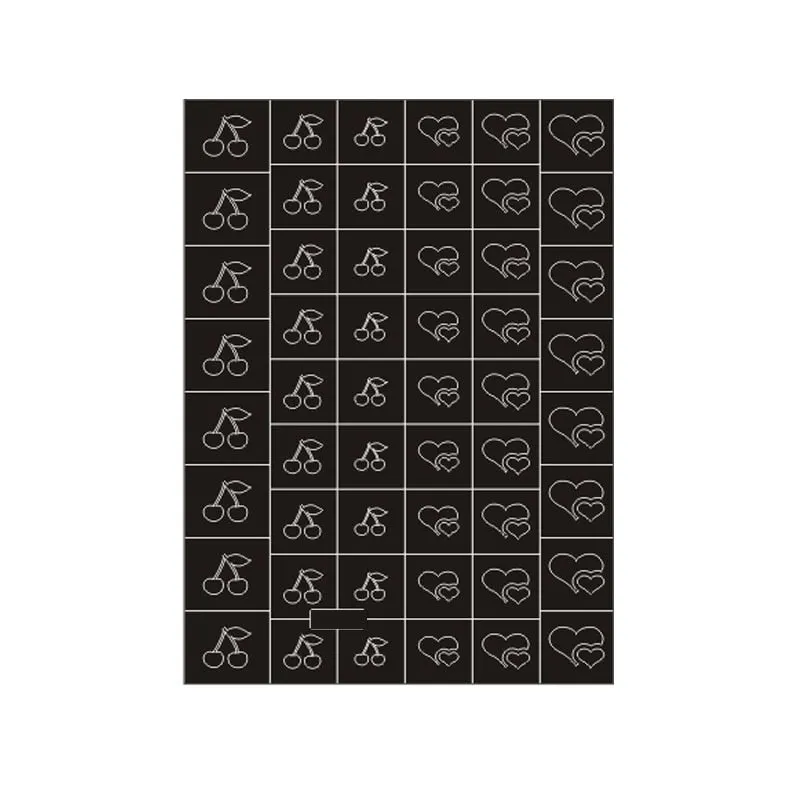 Luxury Design Nail Stamping Stickers Airbrush Nail Art Printing Stencil Decal Sheet Template Self-Adhesive Sliders Manicure Tool-Nail Inspo