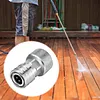 Garden Hose to Mini Power Washer Adapter Stainless Steel Leak-Proof Adapter 3/4 GHT to 1/4 Quick Connector for Car Wash & Outdoor Cleaning