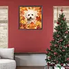 Maple Leaf Puppy-Paint by Numbers Acrylic Painting 40*40CM