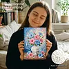 (20x30cm)DIY Flower Vase Framed Handmade Pearl Painting Art Craft Kit Living Home Decor