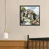 A Cottage Full Of Flowers-Full Round Diamond Painting 40*40CM