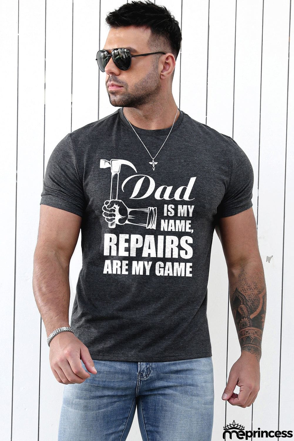 USA Flag Print Men's Tee