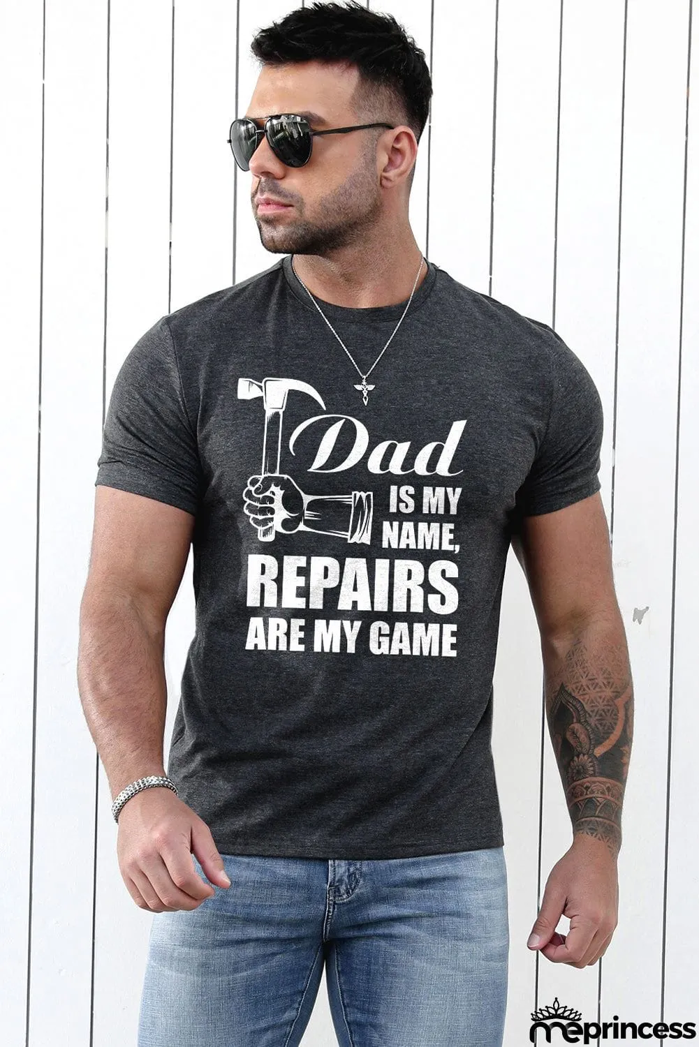 USA Flag Print Men's Tee