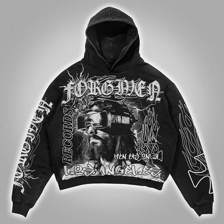 Jesus Forgive Anytime Make Vintage Graphics Pocket Hoodie