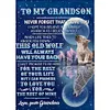 【Limited Stock Sale】To My Grandson Never Forget I Love You Quotes - Special Shaped Diamond Painting 30*40cm