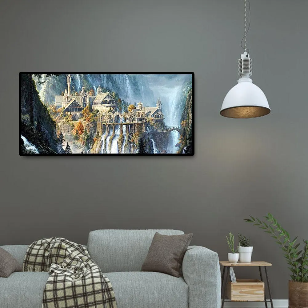 Diamond Painting - Full Round Drill - Mountain Scenery(80*40cm)