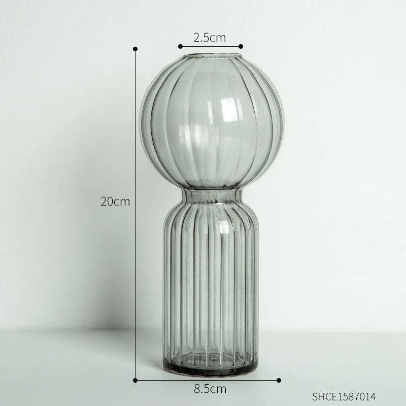 INS Creative Colorful Special-shaped Glass Vases for Decoration Table Decoration Living Room Nordic Home Decoration Flower Vases