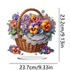(US Local)Flower Double Sided Effect Table Top Diamond Painting Desktop Ornaments Kit(Phalaenopsis)