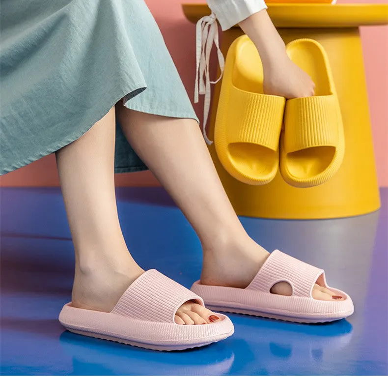 Man Women Slipper Quick-Drying Thickened Non-Slip Sandals Thick Sole House Slippers Bathroom Footwear Summer Beach Sandal