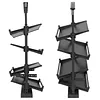 [US Local Warehouse] 2 Pack Shade Sail Poles 10FT Outdoor Sun Shade Poles 2.83in Diameter Heavy Duty Metal Post for Deck Patio Outside Backyard