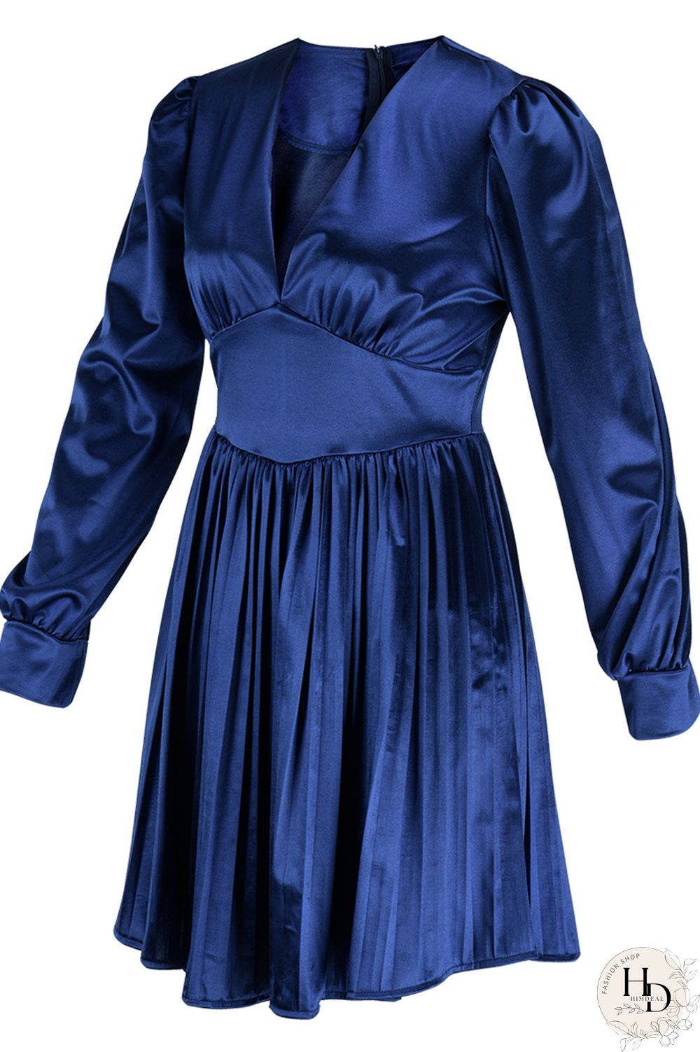 Burgundy Casual Solid Patchwork Fold V Neck Pleated Dresses