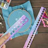 2pcs Cross Stitch Row Line Board Acrylic for Handmade Accessories (Gradient)