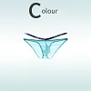 Sexy big pouch side hollow ice silk ultra-thin briefs