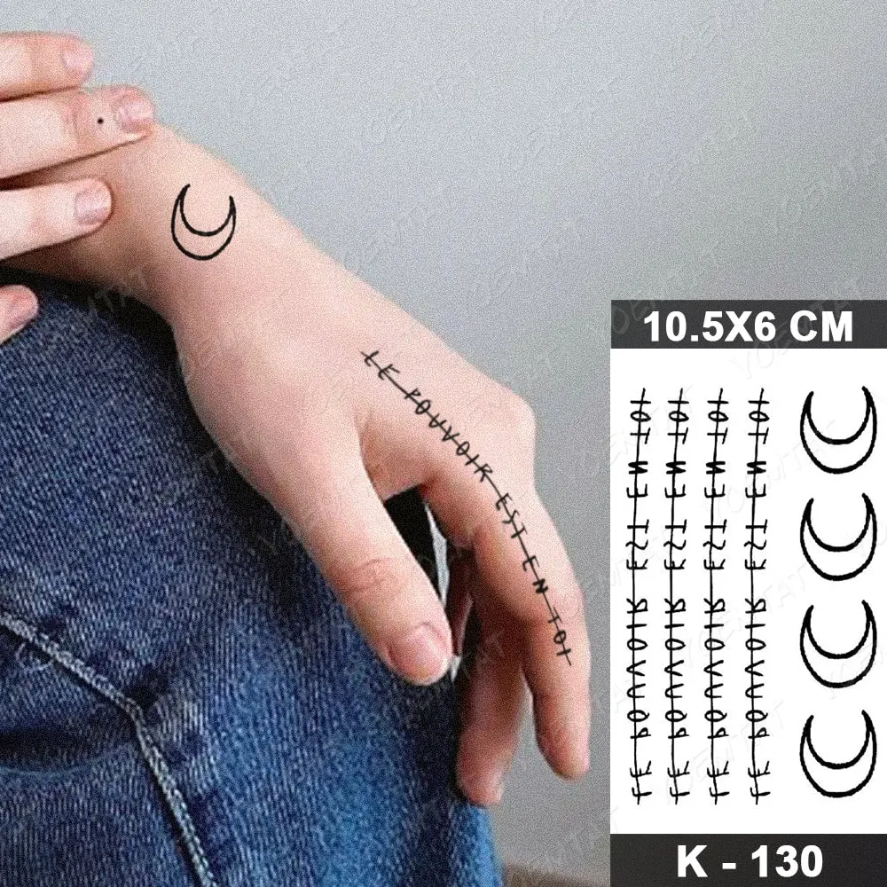 Waterproof Temporary Tattoo Stickers Nun Maria Prajna Diablo Old School Flash Tatto Arm Chest Body Art Fake Tattoos Women Men