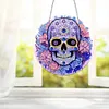 Diamond Painting Stained Glass Skull Pendant