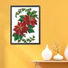 Xmas Flower - 9CT Partial Beaded Cross Stitch Kit(39x39cm)