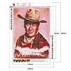 Cowboy  - Full Round Diamond Painting  30*40cm/40*50cm  John Wayne Diamond Painting