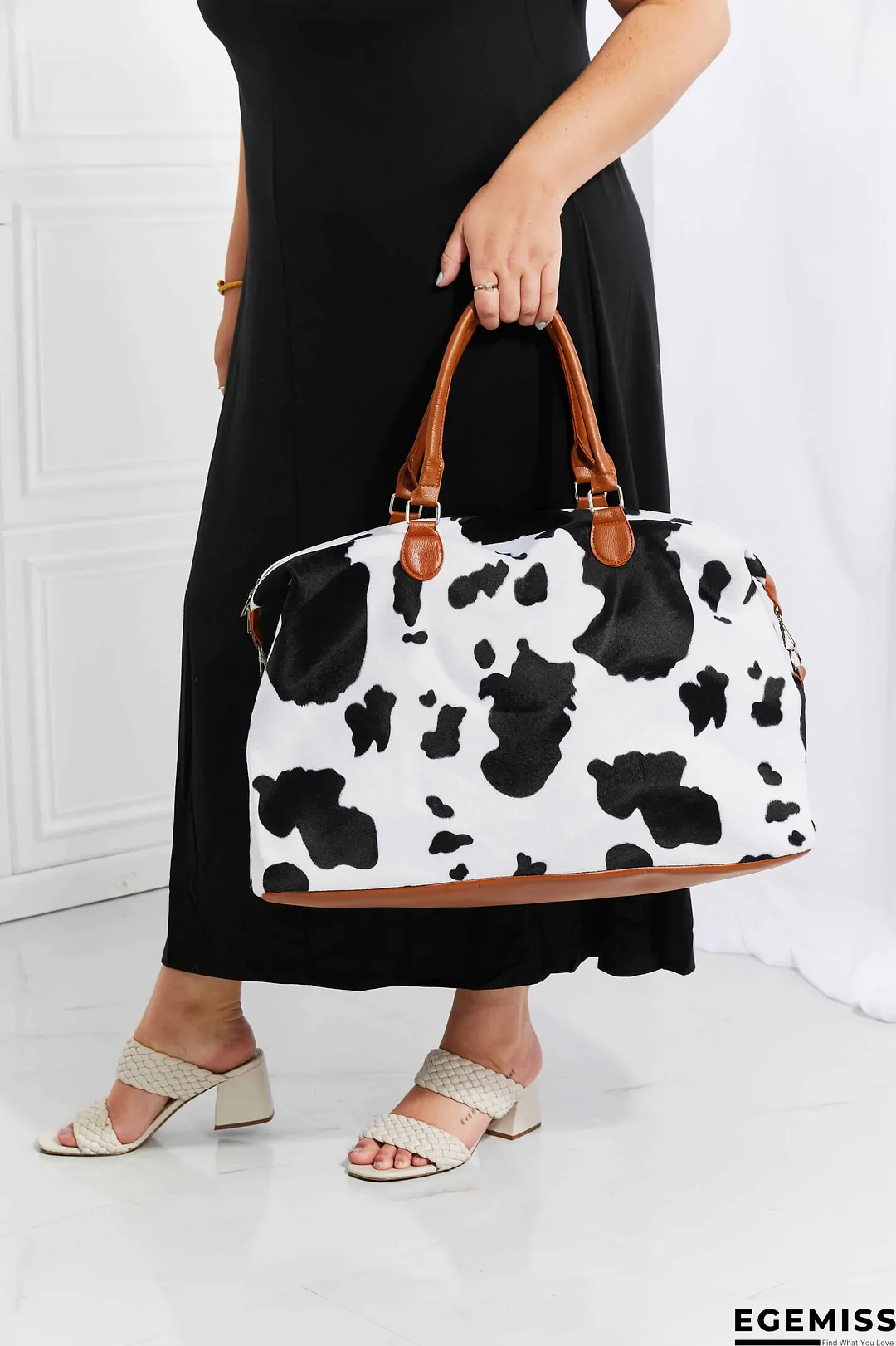 Animal Print Plush Weekender Bag | EGEMISS
