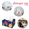 5D DIY Diamond Painting Handmade Crystal Square Tissue Box Kit (Tulip Flower)