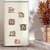 (US Local)6Pcs Acrylic  Owls Diamond Painting Fridge Magnet for Fridge Whiteboard