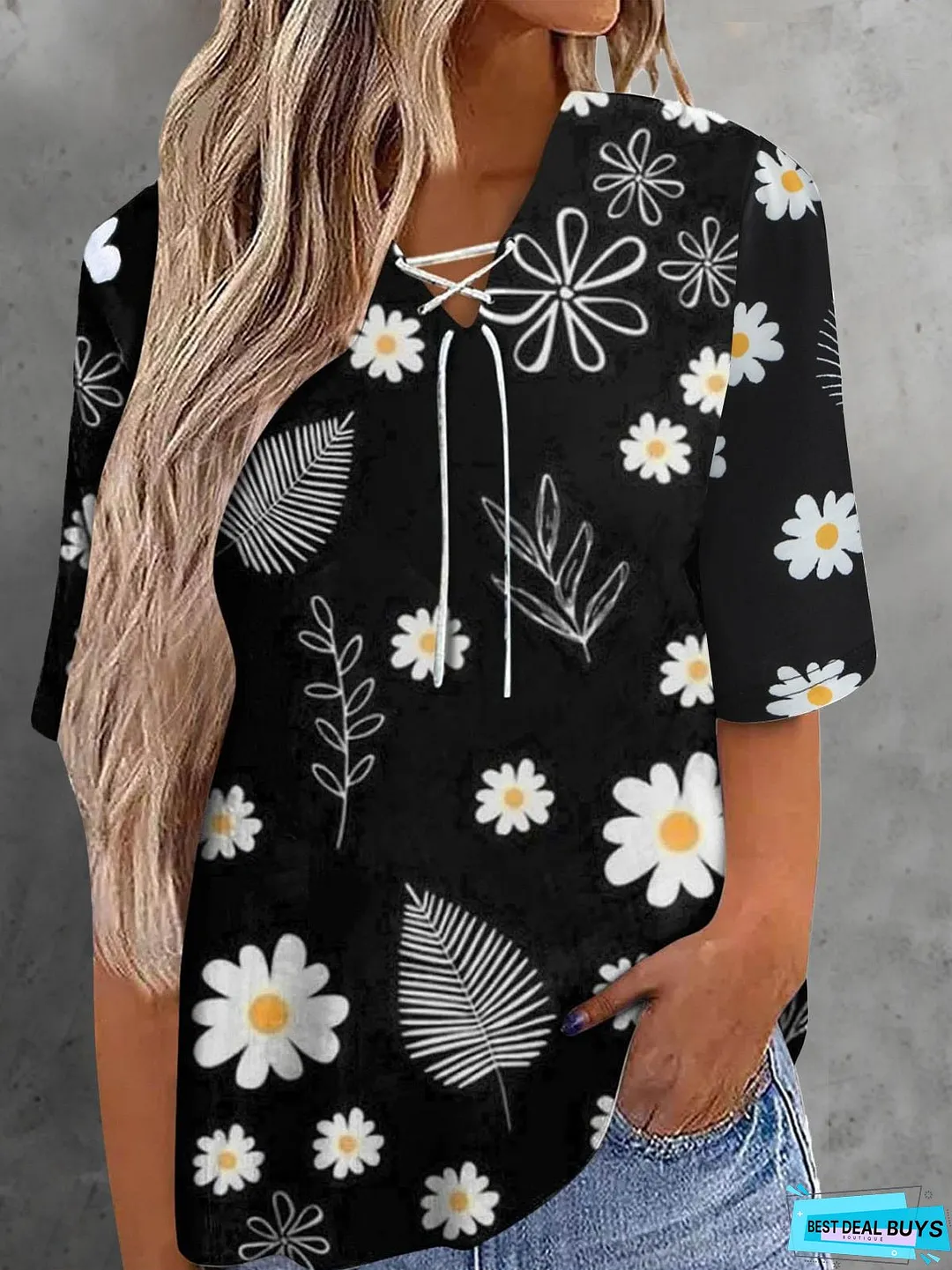 Casual Loose Short Sleeve Top T-Shirt
