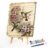Hummingbird Flowers-Paint by Numbers Acrylic Painting 40*60CM(Poster style）(HOT)