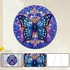 DIY Acrylic 5D DIY Diamond Painting Dots Pendant with Crystal Special Shape Rhinestone Diamond Art Window Hanging Ornament Single-Sided Drill 9.25x9.25inch for Home Garden Wall Door Decor