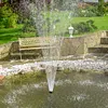 1.2W Solar Water Fountain Pump 180L/H with 6 Nozzles for Water Feature Outdoor