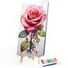 【Limited Stock Sale】(Big Size)Texture Rose-Paint by Numbers Acrylic Painting 40*70CM