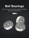 10pcs Pulley Wheel Ball Bearings 6x19x6mm 626zz Carbon Steel Miniature Bearings