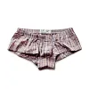 Men's Cotton Woven Boxers Button Fly Boxer Shorts Low Rise Lounge Boxer Trunks