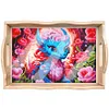 >SALE<Diamond Painting Nesting Food Trays with Handle Coffee Table Tray (#1)