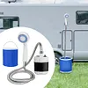 Portable Camping Shower Set with Hose Bucket Handheld Water Pump for Camping Car