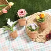DIY Handmade Twist Stick Craft Small Potted Plants Chenille Stems Craft Pipe Cleaners Gift Decor Set
