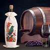 4pcs DIY Diamond Painting Wine Bag Kit Rhinestones Liquor Bottle Cover (Flower)