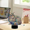 Gorgeous Animal Diamond Painting Night Light 5D DIY Diamond Painting Lamp (Cat)