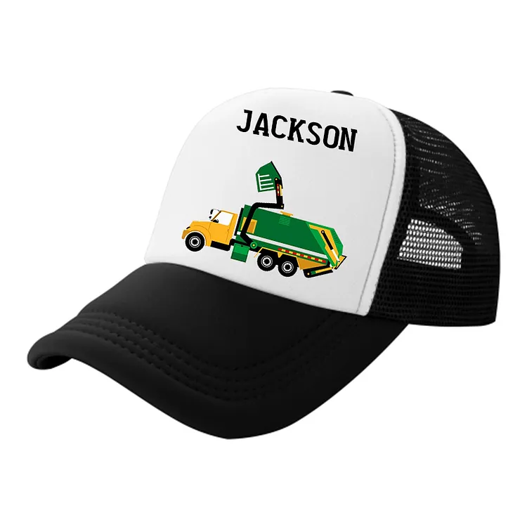 Personalized Kids Football Color Matching Hat with Custom Name &ndash; Embroidered Two-Tone Baseball Cap for Boys & Girls