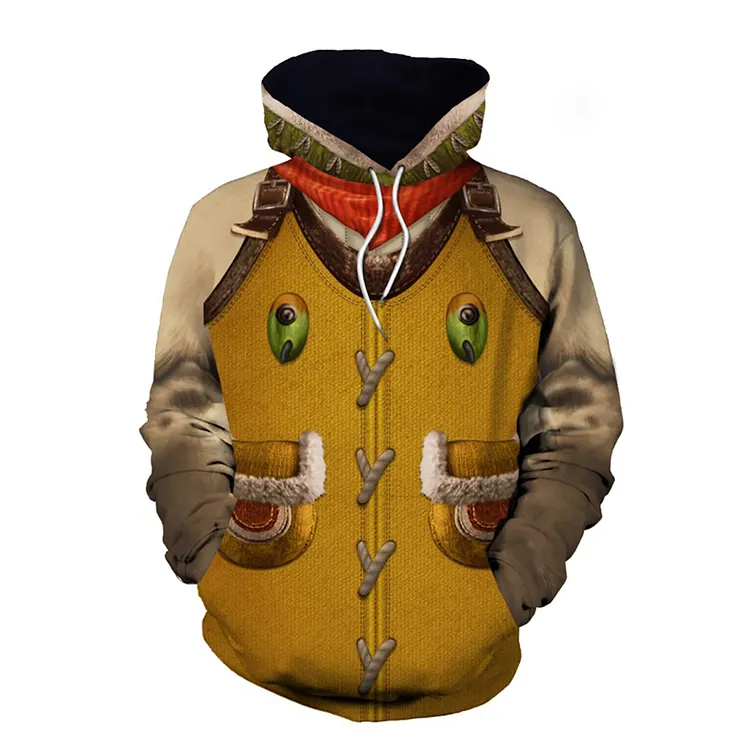 Monster Hunter Wilds (2025) Felyne Cat Hoodie Sweatshirt Pullover Outfits Cosplay Costume